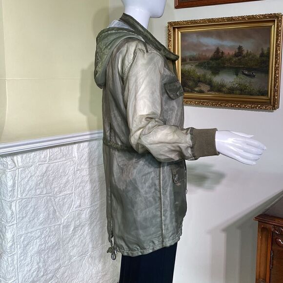 💐HOST PICK 💐 SFW Green Lightweight Hooded Spring Anorak Jacket Outerwear - Picture 3 of 15